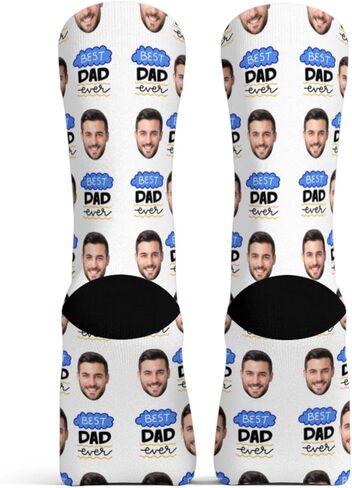 Custom Face Socks with Picture Personalized Photo Crew Funny Socks Gift for Him Her Men Women in Kuwait