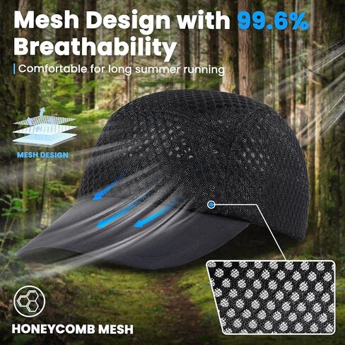 Mesh Baseball Caps for Men - Quick Dry Breathable Running Hat - Cycling Cap for Womens Outdoor Sports in Saudi Arabia