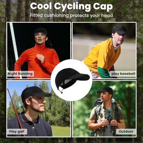 Mesh Baseball Caps for Men - Quick Dry Breathable Running Hat - Cycling Cap for Womens Outdoor Sports in Saudi Arabia