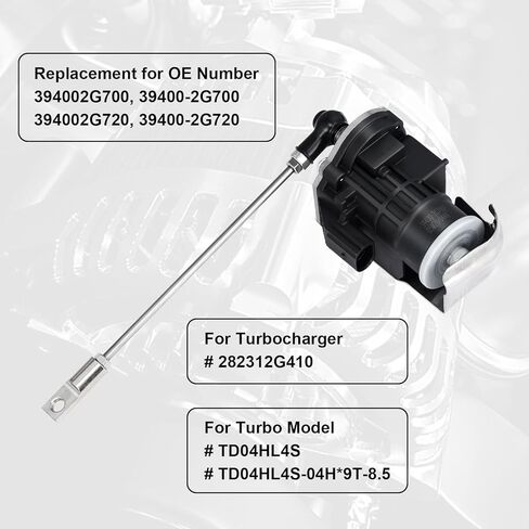محرك Turbo Wastegate Solenoid 39400-2G700 39400-2G720 FITS لعام 2011-2014 Hyundai Sonata / 2013-2016 Santa Fe Sport / 2011-2015 Kia Optima 2.0L / 2011-2016 KIA Sportage in Kuwait