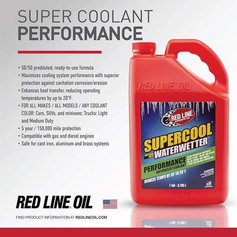 Red Line 81215 Supercool Performance Antifreeze/Coolant, Ready to Use Formula - 1 Gallon in Saudi Arabia