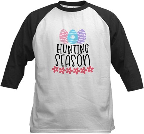 Cafepress صيد موسم البيسبول جيرسي كيدز بيسبول جيرسي ، 3/4 قميص راجلان. in Saudi Arabia