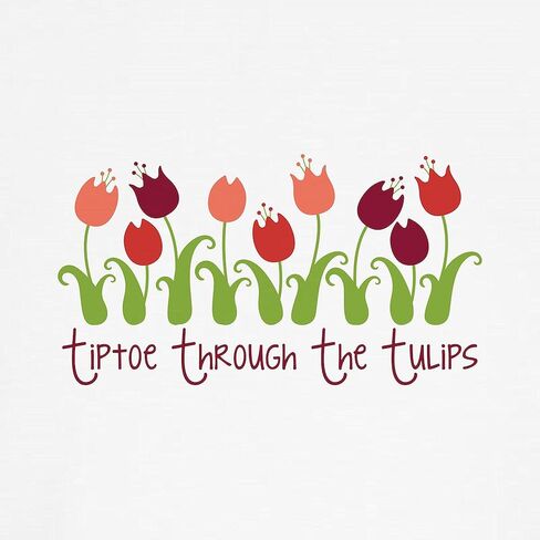 CafePress Tiptoe Through The Tulips Baseball Jersey Kids Cotton Baseball Jersey, 3/4 Raglan Sleeve Shirt in Saudi Arabia