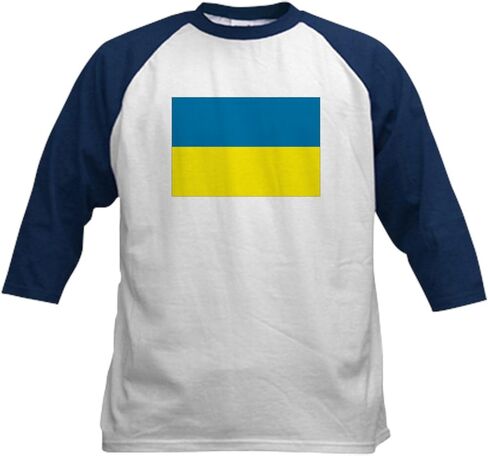 CafePress Ouranian Flag Kids Baseball Jersey Kids Cotton Baseball Jersey ، 3/4 Raglan Sleeve Shirt in Saudi Arabia