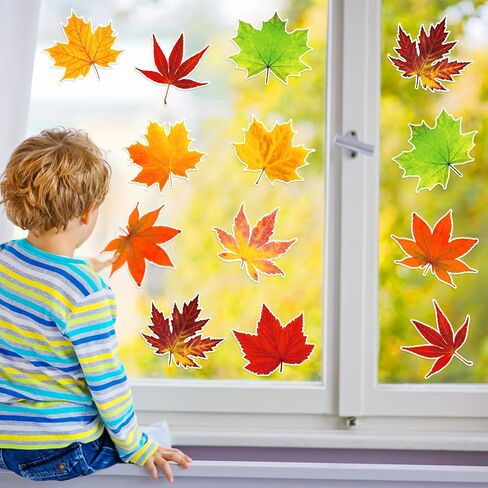 Fall Bulletin Board Decorations Fall Leave Cutout Autumn Thanksgiving Artificial Leaf Cutout Maple Paper Leave with Glue Point Dot for Classroom Bulletin Board Wall Decoration, 3.94 x 3.5 In (135 Pcs) in Saudi Arabia