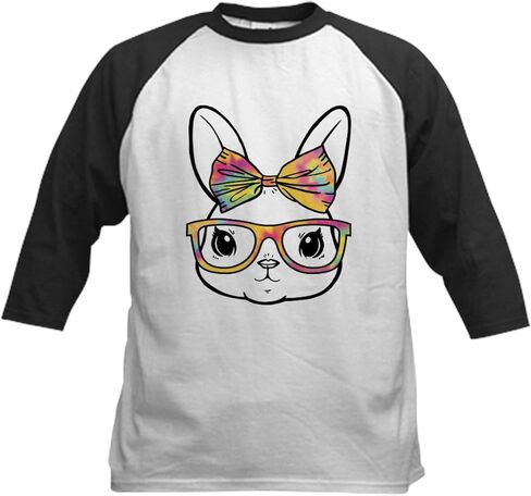 CafePress Bunny Cute Baseball Jersey Kids Cotton Baseball Jersey, 3/4 Raglan Sleeve Shirt in Saudi Arabia
