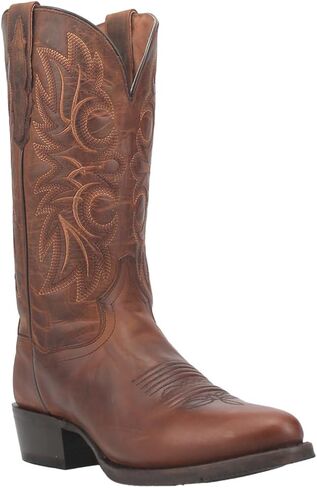 Dan Post Mens Cottonwood Embroidered Round Toe Casual Boots Mid Calf - Brown in Saudi Arabia