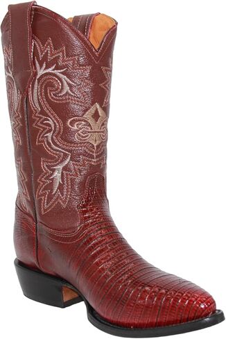 السحلية الجلدية الأصلية للرجال طباعة J Toe Cowboy Boot in Saudi Arabia
