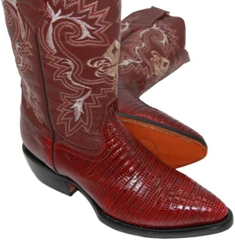 السحلية الجلدية الأصلية للرجال طباعة J Toe Cowboy Boot in Saudi Arabia