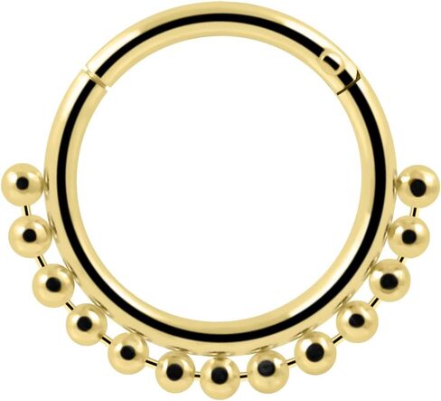 سلسلة حلقة الكرة 925 Sterling Silver 16 Gauge مفصلية حلقة الفرس خاتم - غضروف هوب - Daith Hoop - قطاع خاتم المجوهرات جسم المجوهرات in Kuwait