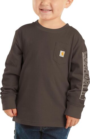 Carhartt Boys' Long Sleeve Crewneck T-Shirt with Pocket in Saudi Arabia