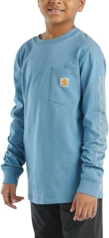 Carhartt Boys' Long Sleeve Crewneck T-Shirt with Pocket in Saudi Arabia