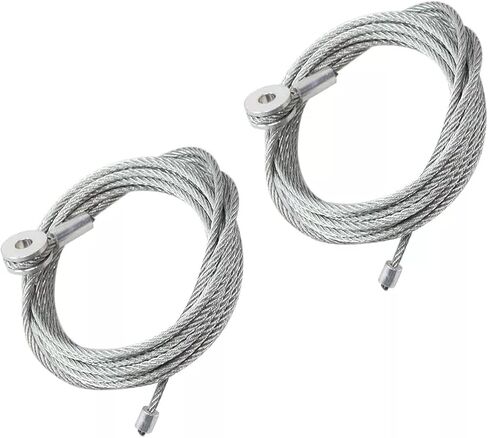 2PCS 150 Inch Spring Cable Wire Enclosed Cargo Trailer Ramp Door Cable Replacement Kit Replaces CAB1-8CB150 in Saudi Arabia