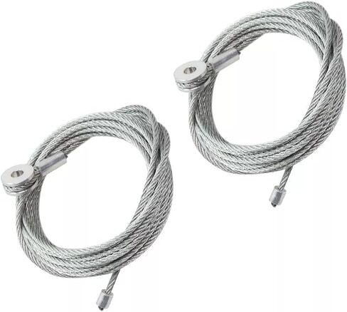 2PCS 150 Inch Spring Cable Wire Enclosed Cargo Trailer Ramp Door Cable Replacement Kit Replaces CAB1-8CB150 in Saudi Arabia