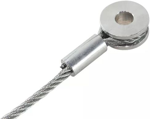 2PCS 150 Inch Spring Cable Wire Enclosed Cargo Trailer Ramp Door Cable Replacement Kit Replaces CAB1-8CB150 in Saudi Arabia