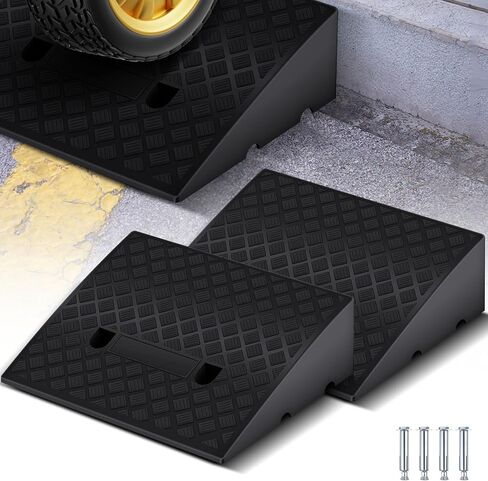 2 PCS RAPTWAY CURB RAMPS MARRWAY CURB CURB RAMPS HUFTION DUSTER RAPBER THERKOLD KIT FORTHED DOCK DOCK GADEWALK SCOOTER SCOURER SPORTER SCOULER in Kuwait