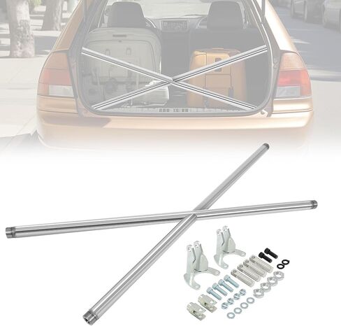 Kuafu C عمود العارضة المتوافقة مع 1992-1995 هوندا سيفيك ثنائي الأبواب Hatchback الخلفية X-Cross Strut Bar Brace 304 الفولاذ المقاوم للصدأ in Kuwait