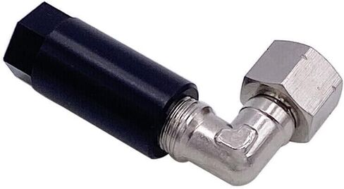 أداة محول قياس ضغط السكك الحديدية الوقود متوافقة مع منفذ خدمة الوقود GM Schrader Valve Black in Saudi Arabia