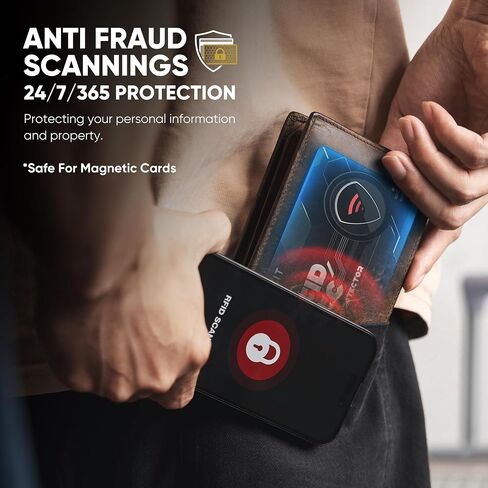 VULKIT 5 Pack RFID Blocking Cards, RFID/NFC Protectors NFC Contactless Protection Wallet Shield Travel Essentials in Saudi Arabia