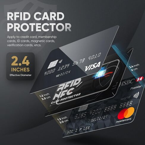 VULKIT 5 Pack RFID Blocking Cards, RFID/NFC Protectors NFC Contactless Protection Wallet Shield Travel Essentials in Saudi Arabia