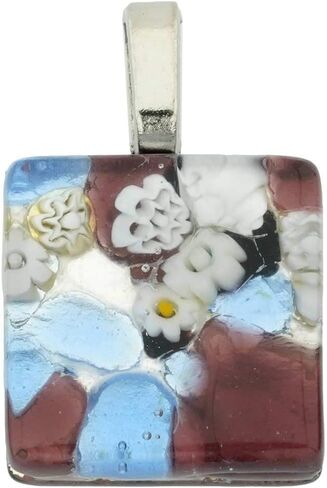 Glass Of Venice Murano Glass Venetian Reflections Square Pendant in Saudi Arabia