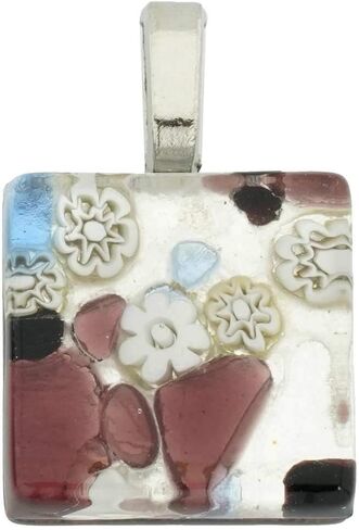 Glass Of Venice Murano Glass Venetian Reflections Square Pendant in Saudi Arabia