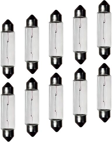 12V 5W 10 Pack Sv8.5-8 T3.25 Halogen Festoon Bulb Fits 36mm Base Sizes Direct Replacement for Car Dome Light,Trunk,Interior Bulb in Saudi Arabia