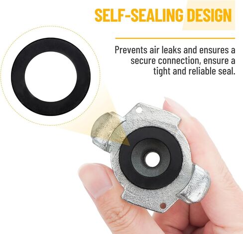 6PCS 3/4'' NPT Iron Air Hose Fitting, Universal Coupling Chicago Fitting 3/4'' for Male End, Female End, Hose End in Kuwait
