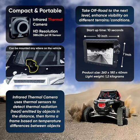 GUA PRO Off-Road IR System Portable Rugged IR Thermal Display for Any Vehicle in Saudi Arabia