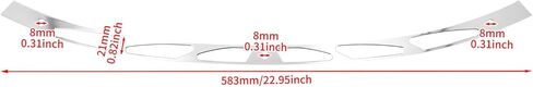 HDBUBALUS دراجة نارية الزجاج الأمامي تقليم BATWING FAIRING WINDSHIELD TRIM FIN in Kuwait