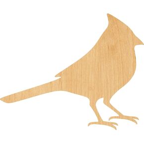 Cardinal Laser Cut Out Wood Shape Craft Supply - 4 Inch in Saudi Arabia