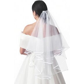 Lady & Home Bridal Veil Wedding Veil with Comb Bachelorette Party Decorations ، وملحقات دش الزفاف ، والعروس لتكون هدية in Kuwait