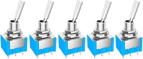 Mini Toggle Switch 3 Position 2 Position ON Off ON DPDT DPST Flat Handle for Car Truck DIY Projects Household Appliances in Saudi Arabia