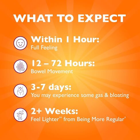 Metamucil 4-in-1 Daily Fiber Supplement, Psyllium Husk Powder for Digestive Health, Sugar-Free Fiber Supplement, Orange, Naturally Sourced Psyllium Husk Powder, 180 teaspoons in Kuwait