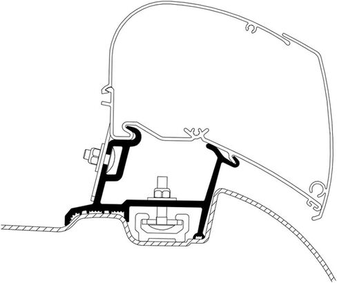 Thule 301668 Adapter Mercedes Sprinter with OE Track No Color in Saudi Arabia