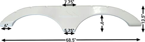 2008-2012 Keystone Cougar/Laredo New Fender Skirt (White) in Saudi Arabia