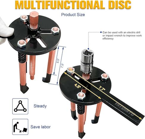 36-in-1 Bearing Puller Kit,Blind Hole Bearing Puller,Gear Puller Set with 3 Jaw Puller Hooks,Internal/External Bearing Removal Tool for Cars, Motorcycles and Various Machinery in Saudi Arabia