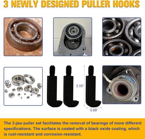 36-in-1 Bearing Puller Kit,Blind Hole Bearing Puller,Gear Puller Set with 3 Jaw Puller Hooks,Internal/External Bearing Removal Tool for Cars, Motorcycles and Various Machinery in Saudi Arabia