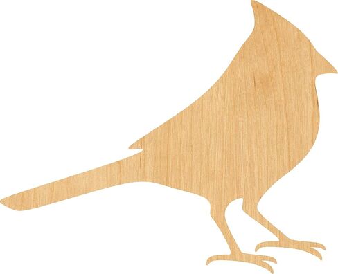 Cardinal Laser Cut Out Wood Shape Craft Supply - 4 Inch in Saudi Arabia