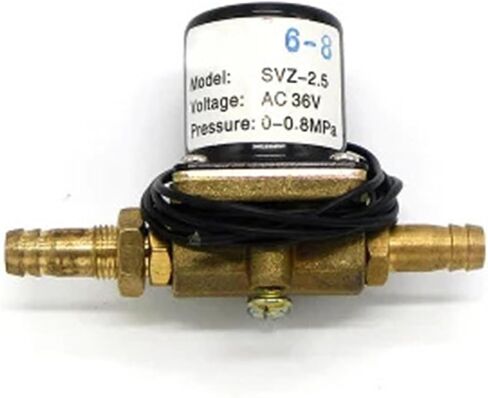 SVZ-2.5 SVZ-2.5L220V 24V 36V 220V 2-bit 2-way brass solenoid valve argon arc welding machine gas valve 8mm connector(SVZ-2.5,AC110V) in Saudi Arabia