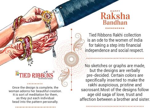 أشرطة مرتبطة Rakhi لأخ مع مجموعة الهدايا | مجموعة Bhai Rakhi من 2 | تمثال الله | بطاقة صغيرة | Roli Tika - Raksha Bandhan Bracelet for Brother in Saudi Arabia