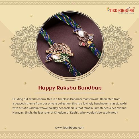 TIED RIBBONS Raksha bandhan Rakhi Bracelet for Brother Rakhi 2 Set | Rakhi for Bhaiya | Rakhi Thread - Rakhi for Brother Set of 2 Rakhi Set | Mini Greeting Card | Roli Tika in Saudi Arabia