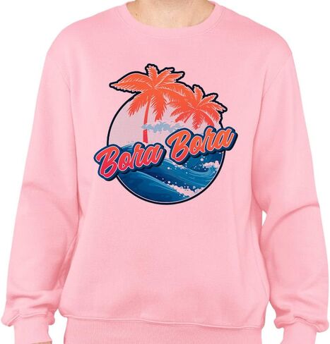 TeesAndTankYou Tropical Bora Bora Sweatshirt Unisex in Saudi Arabia
