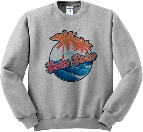 TeesAndTankYou Tropical Bora Bora Sweatshirt Unisex in Saudi Arabia