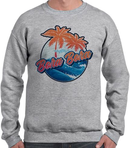 TeesAndTankYou Tropical Bora Bora Sweatshirt Unisex in Saudi Arabia