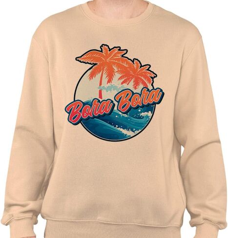 TeesAndTankYou Tropical Bora Bora Sweatshirt Unisex in Saudi Arabia