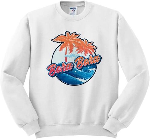 TeesAndTankYou Tropical Bora Bora Sweatshirt Unisex in Saudi Arabia
