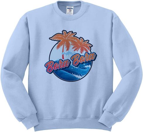 TeesAndTankYou Tropical Bora Bora Sweatshirt Unisex in Saudi Arabia