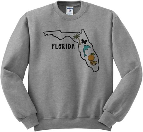 Teesandtankyou Florida Symbols Sweatshirt للجنسين in Kuwait