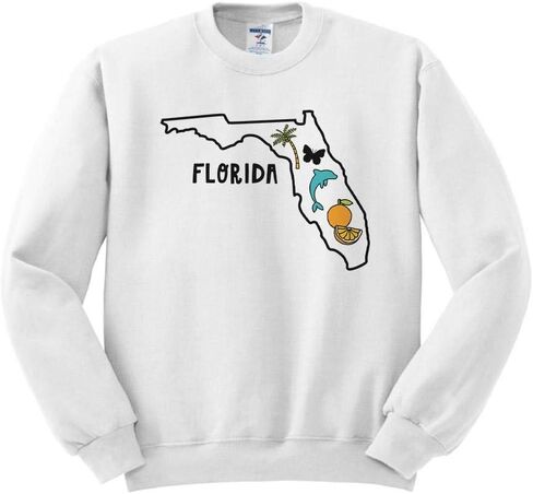 Teesandtankyou Florida Symbols Sweatshirt للجنسين in Kuwait